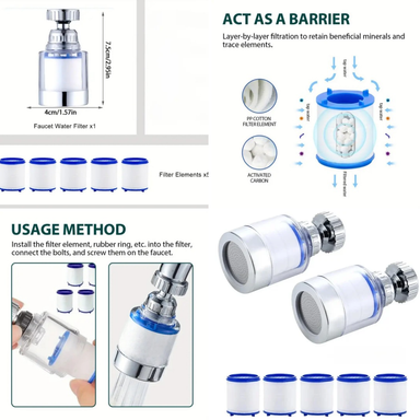 FILTROS DE RECARGA PURIFICADOR 5/10 PIEZAS 