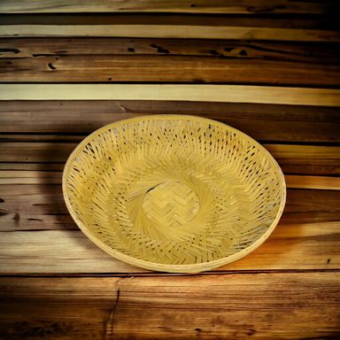 Round Big Bamboo Basket 22x22x7