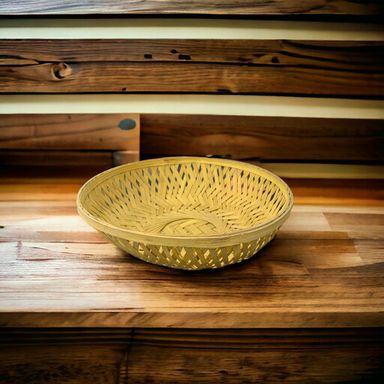 Round Big Bamboo Basket 22x22x7