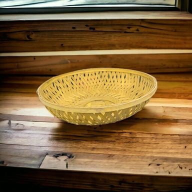 Round Big Bamboo Basket 22x22x7