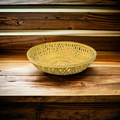 Round Big Bamboo Basket 22x22x7