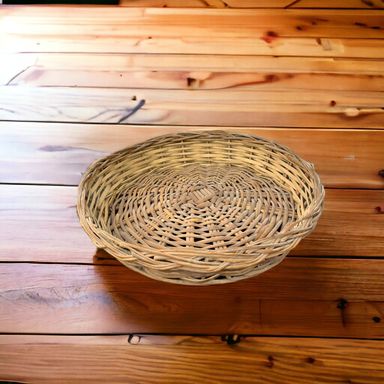 Round Rattan Basket 25x25x5