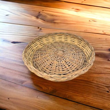 Round Rattan Basket 25x25x5