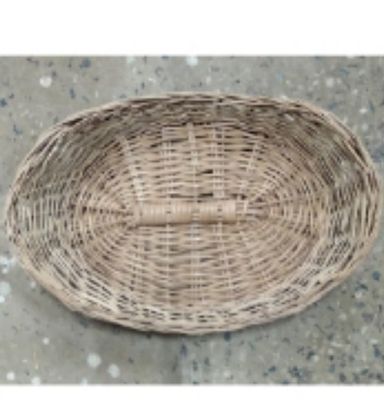 BKT0199 Oval Rattan Basket Large 38 X 29 x 9.5