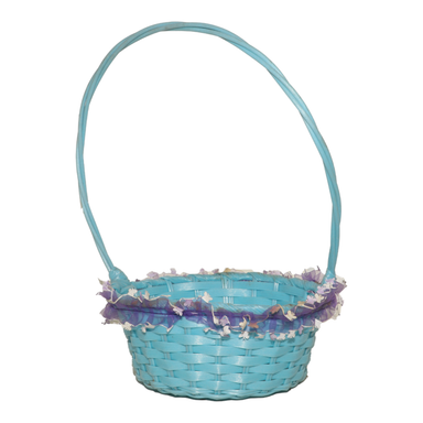 Blue Basket With Handle