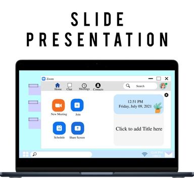 Presentation Slide Template with Zoom Theme