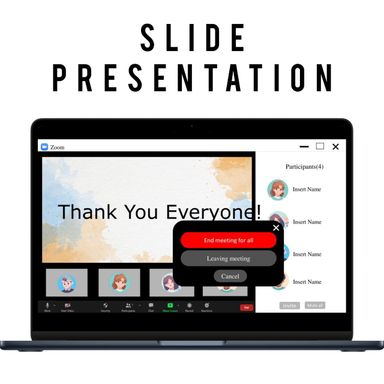 Presentation Slide Template with Zoom Theme