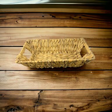 Canoe Rectangular Basket With Handles Small 30 X 18.5 X 9