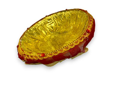 Golden Shagun Round Plastic Basket 28x28x9