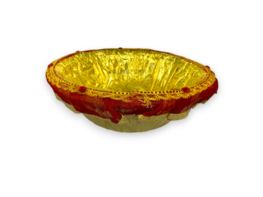 Golden Shagun Round Plastic Basket 28x28x9