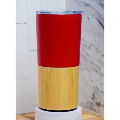 500ml Thermal Mug with a Wooden Base