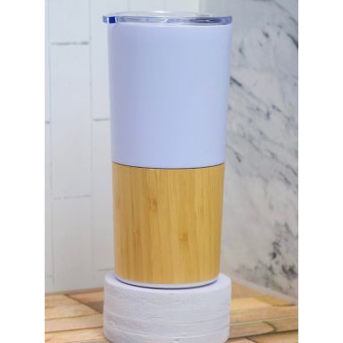 500ml Thermal Mug with a Wooden Base