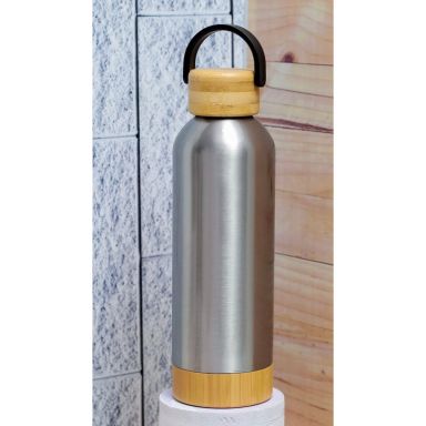 500ml Thermal Flask with wooden lid and base