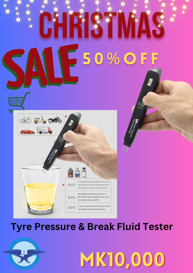 Tyre Pressure and Break Fluid Tester