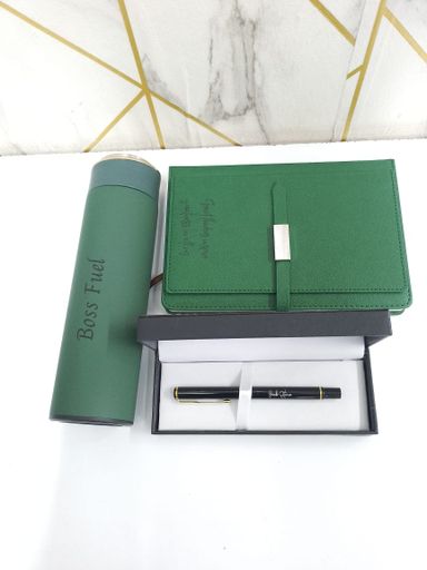 500ml Thermal Flask, Semi Executive Notebook and Pen Gift Set