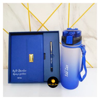 2 in 1 Notebook and Pen Gift Set +Waterbottle 