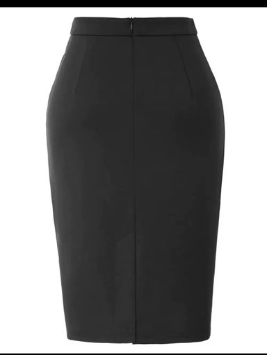 HIGH WAIST SPLIT BODYCON PENCIL SKIRT