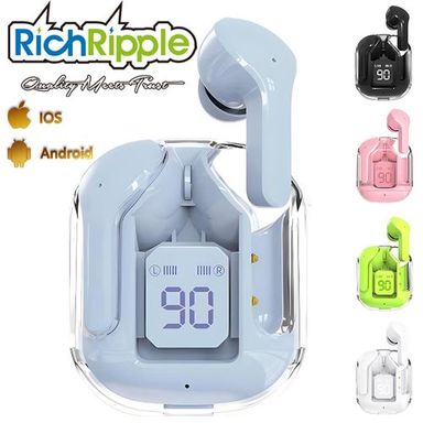 RichRipple Air31 Wireless Headset Bass LED Display Charging Case