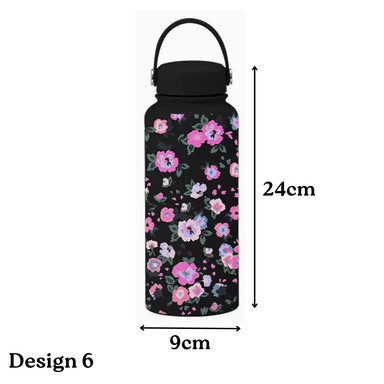 1L Printed Stainless Steel Bottle