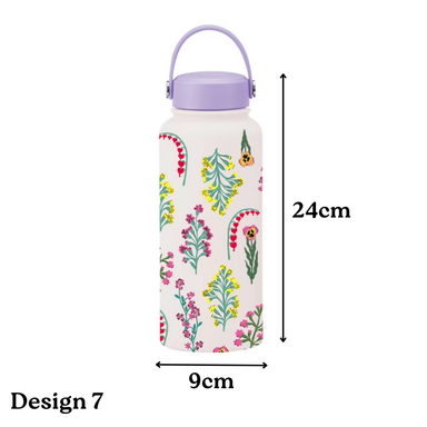 1L Printed Stainless Steel Bottle