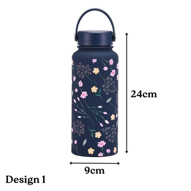 1L Printed Stainless Steel Bottle