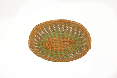 Oval Shape Brown Jute Basket 32x25x7