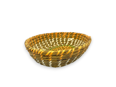 Oval Shape Brown Jute Basket 32x25x7