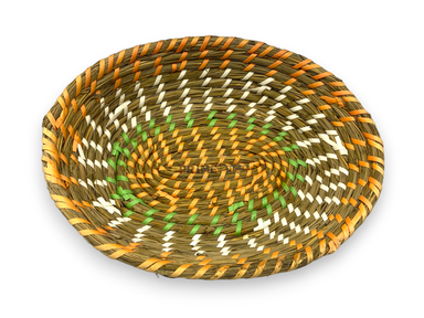 Oval Shape Brown Jute Basket 32x25x7