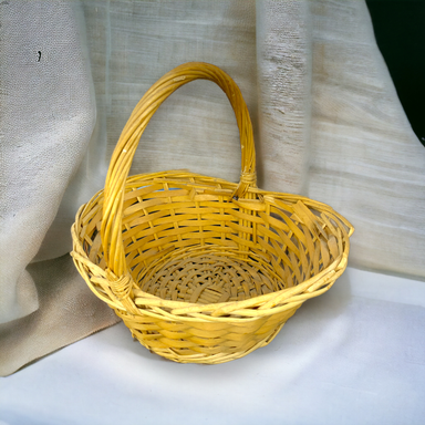 Light brown single handle basket medium 22x22x16