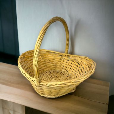 Light brown single handle basket medium 22x22x16