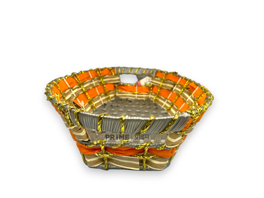 Oval Rattan Orange Basket 33x18x10