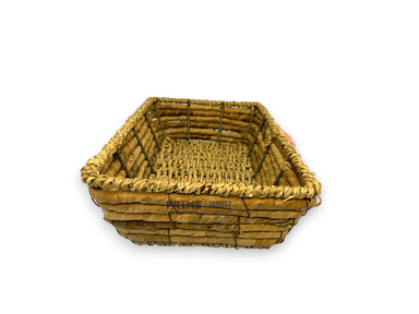 Rectangular Cane Jute Basket/Small