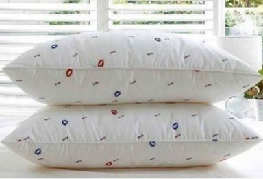 High quality fibre pillows pair