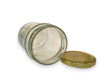 Round Maple Glass Jar with Metal Lug Cap 83mm 580ml