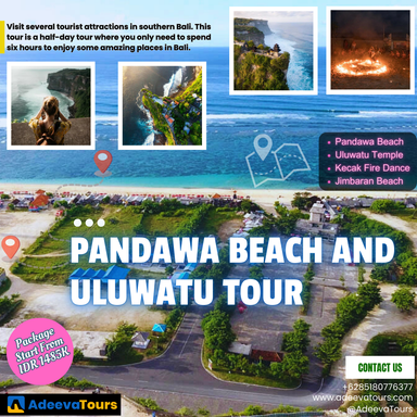 Pandawa Beach and Uluwatu Sunset Temple with Kecak Fire Dance