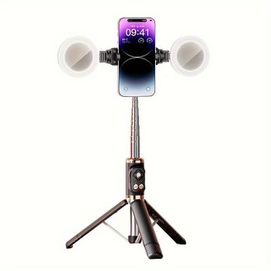 1.7 Meter Premium Videography Portable Tripod with 2 Lights