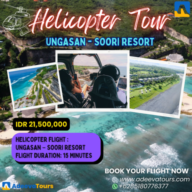 A Bird’s-Eye View of Bali Helicopter Tours Ungasan Soori Resort