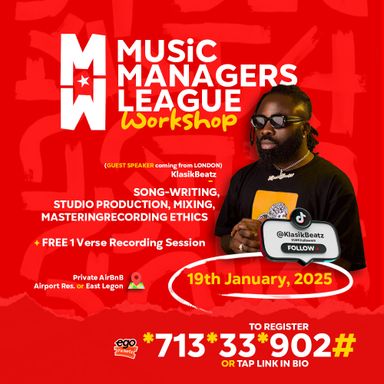 Dail *713*33*902# - Music Management Workshop - Jan. 2025