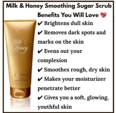 Milk and honey gold body scrub