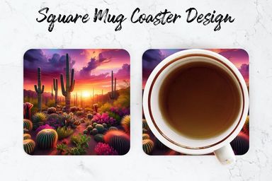 Customized Square Cup Coasters