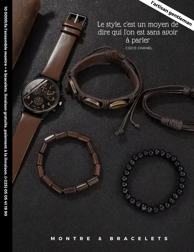 Ensemble montre & bracelets 