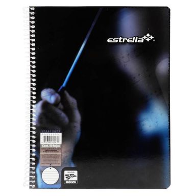 Cuaderno Pautado Profesional Estrella 50hj Espiral Metalico Sencillo