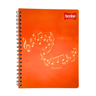 Cuaderno Pautado Profesional Scribe 100hj. Espiral Metalico Doble