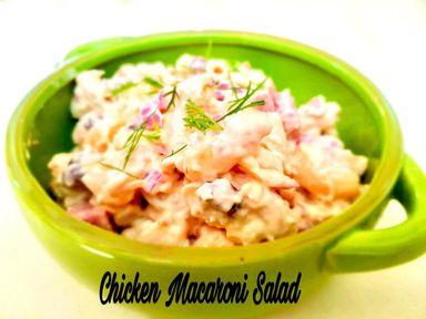 Creamy Chicken Macaroni Salad