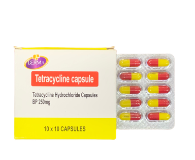 Tetracycline 250mg 10x10 Cap