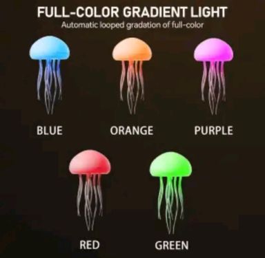 MODOFO Full Color Voice Control Rotating Jellyfish Lamp