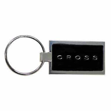 Cross Insignia Express Slim Wallet + Cross Metal Keychain Nickel/Black