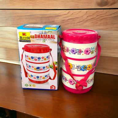 Dhamaal Insulated Tiffin Box 3 Cont.