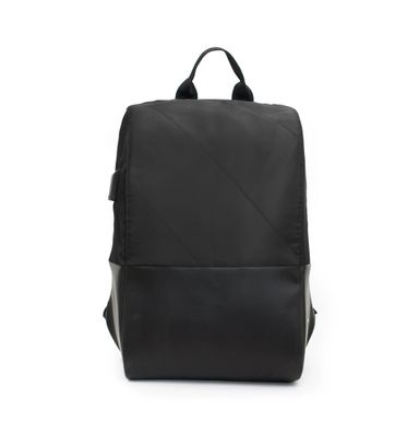 Oblique Raven Laptop Antitheft Back Pack Black