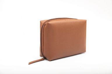 Oblique Sally Tech Pouch Tan